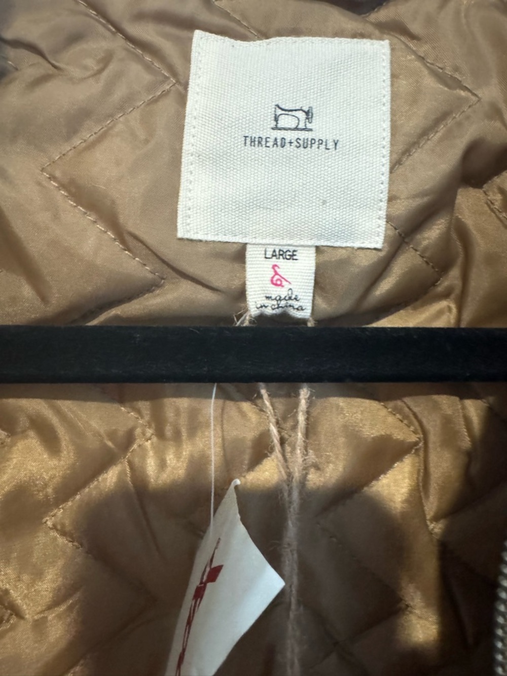 Thread and Supply Brown Canvas Barn Jacket Quilted - Picture 5 of 7